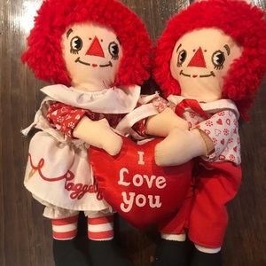 RAGGEDY ANN AND ANDY 9” 1990.